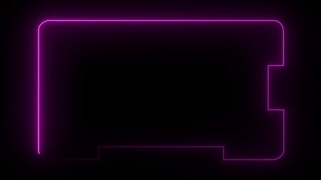 4K digital neon HUD futuristic background. Future technology interface data sci-fi display screen.Digital hud graphic for information call box bars,business,industry,beyond,and news channels.4k video.