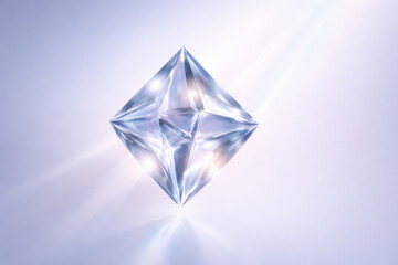 Stunning crystal pyramid reflects light beautifully, showcasing its luxurious texture and clarity, perfect for enhancing hydration in skincare