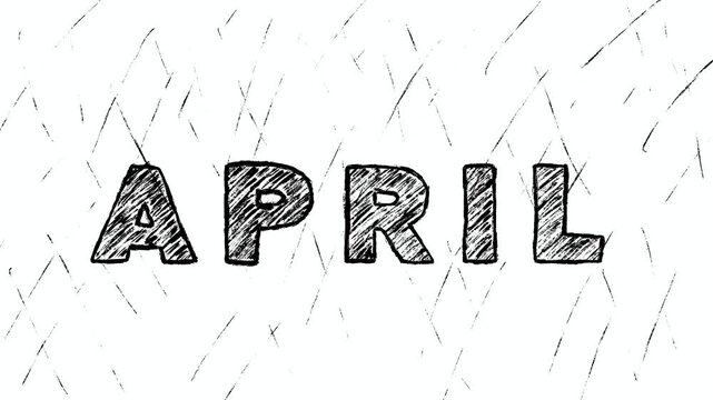 April handwritten animation video