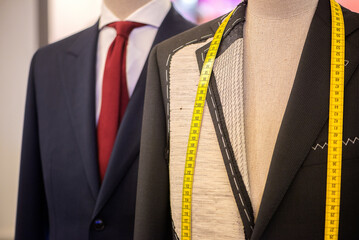 Tailored Suit Measurement Detail In Fashion Atelier Scene