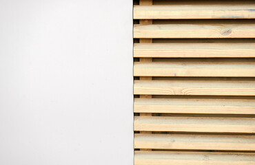 Modern Wooden Slatted Facade With Clean Minimal Design Lines