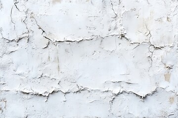Obraz premium Weathered Surface with Cracked Rendering on Background, Distressed Construction Wall Texture