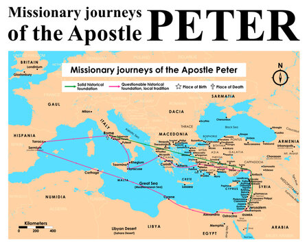 Missionary journeys of the Apostle Peter