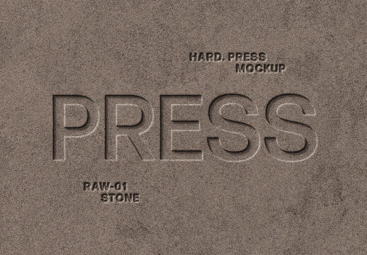 Stone Press Logo Mockup