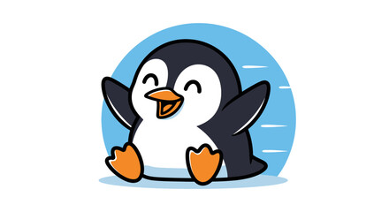 Cute Cartoon Penguin Character. © Payu