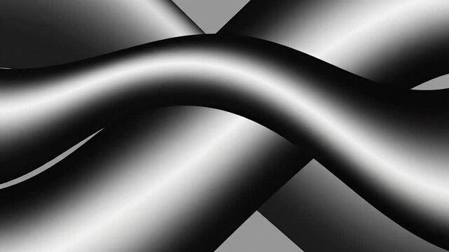 Dynamic abstract background with flowing grayscale gradient waves
