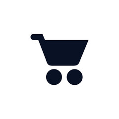 Modern Basket Symbol Icon for Shopping App 