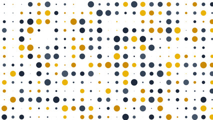 Abstract Pattern of Interconnected Dots in Shades of Blue and Yellow