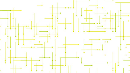 Abstract Yellow Lines on White Background, Geometric Directional Pattern