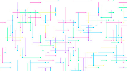 Obraz premium Abstract colorful arrows and lines representing data flow seamlessly