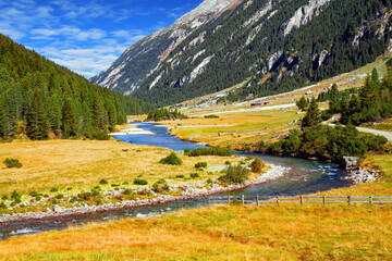 Mountains covered with forest.
