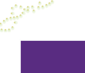 A string of golden lights arranged in a wavy pattern against a solid purple background, creating a festive and cozy ambiance