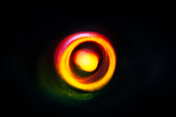 vintage glare flash on film