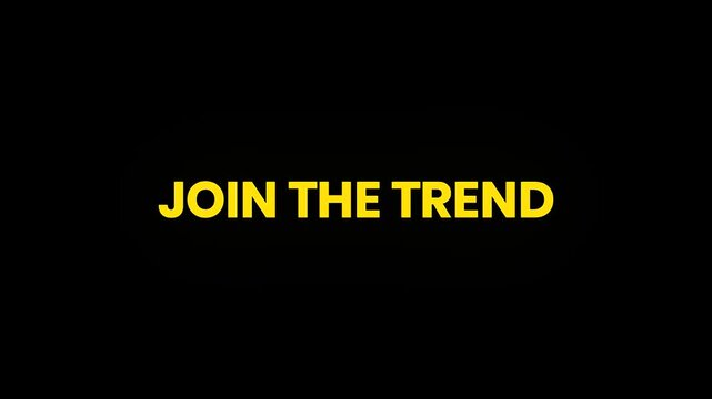 Join The Trend Cinematic Text Morphing Animation 4K for Social Media Engagement and Marketing Campaigns
