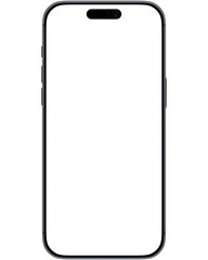 iphone 17 pro mockup with blank screen.