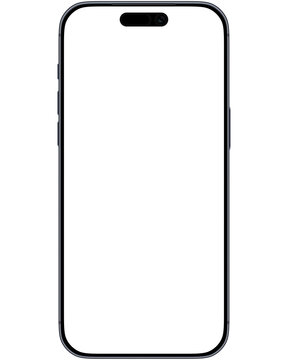 iphone 17 pro mockup with blank screen.