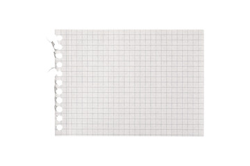 Crumpled graph paper background with blue grid lines, perfect for math projects, school notebooks, and educational design templates with vintage wrinkled texture effect.
