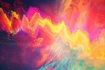 Abstract vibrant color waves
