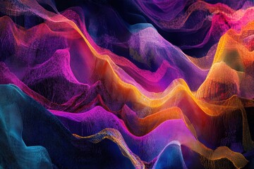 Flowing colorful smoke abstract