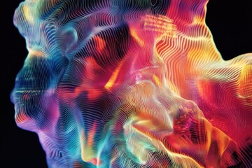 Abstract colorful fluid shapes