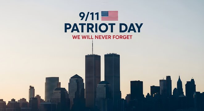 Patriot day 9 11 memorial never forget the twin towers