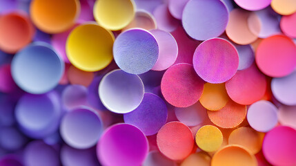 Colorful overlapping circles pattern