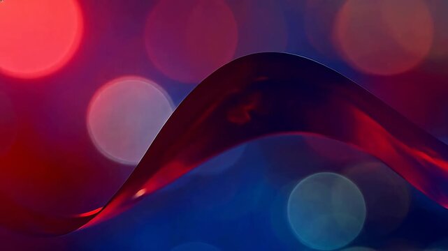 Abstract red and blue light patterns