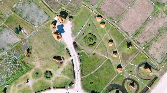 Giant animal sculptures at Huay Tueng Thao Sculpture Park Chiang Mai