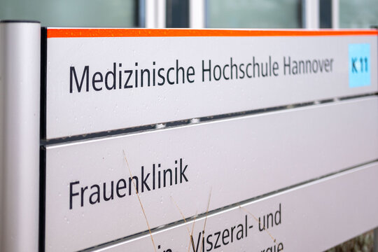MHH sign Medizinische Hochschule Hannover, academic medical facility, healthcare system, medical school, statutory health insurance, public health, german universal healthcare in Hannover, Germany