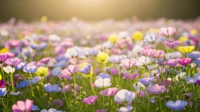 Warm spring, wobbly flowers