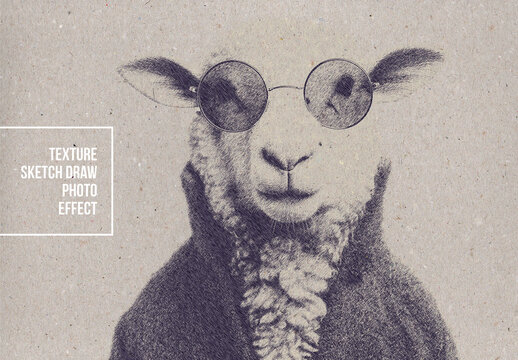 Texture Sketch Draw Photo Effect