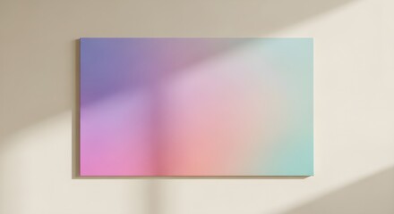 Fototapeta premium Soft Pastel Gradient Background with Subtle Light and Shadow Play