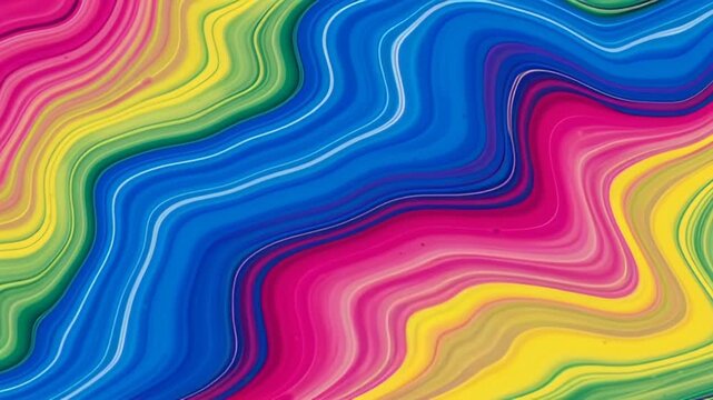 Vibrant colorful wavy pattern background texture.