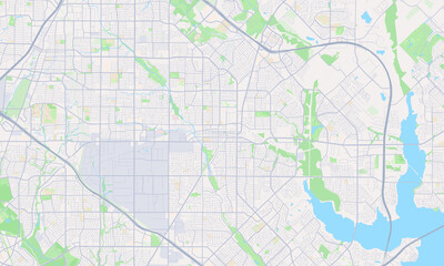 Obraz premium Garland Texas map