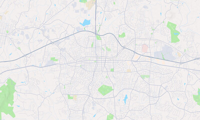 Obraz premium Gastonia North Carolina map