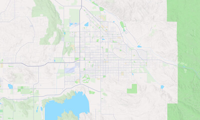 Obraz premium Hemet California map