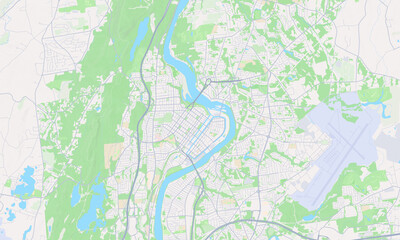 Naklejka premium Holyoke Massachusetts map