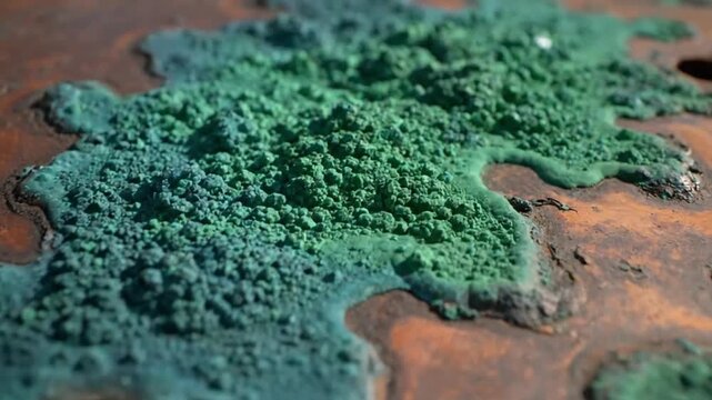 Abstract Patina Art Textured surface as a natural artwork, focusing on color and form