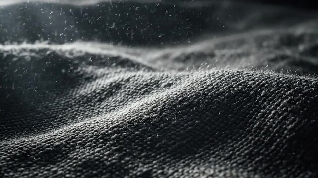 Macro Fabric Texture Focus on the intricate weave and fiber details of the fabric surface.