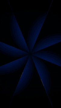 Abstract geometric design with blue triangular shapes and dynamic movement