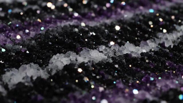 Mystical Earth Science A fantastical interpretation of geological processes, where strata undulate and precious minerals glitter with an otherworldly, geometric glow.