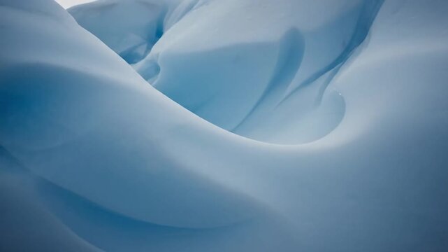 Minimal Arctic Beauty A serene, uncluttered composition focusing solely on the pristine, untouched glacier.