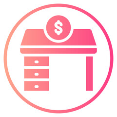 money gradient icon