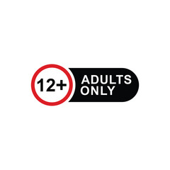 vector logo sets age limit sign, underage restriction, prohibition icon, age icon 1, 3, 6, 12, 14, 17, 18, 21, 24 years and above.