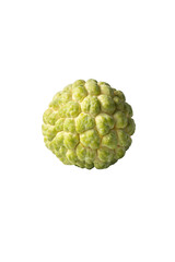 Fototapeta premium The custard apple (Annona squamosa) is widely known in Brazil by several names, the most common being soursop and sugar apple.