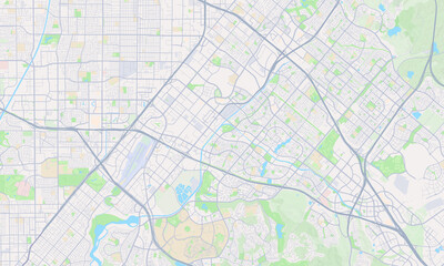 Obraz premium Irvine California map