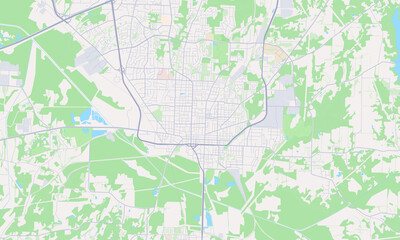 Obraz premium Jackson Tennessee map