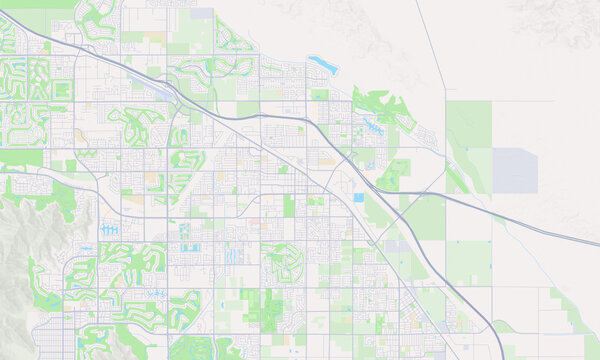 Indio California map