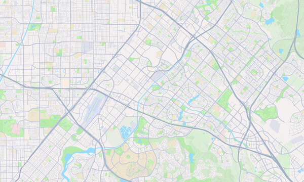 Irvine California map