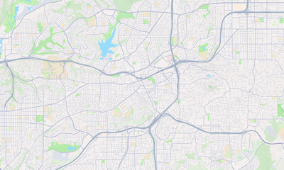 Obraz premium La Mesa California map